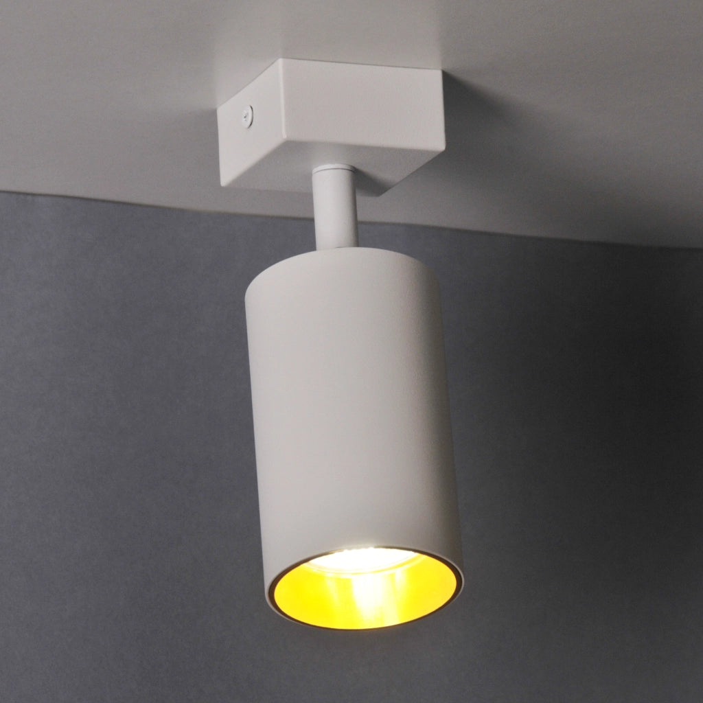 Lampada parete/soffitto 1xGU10 bianca oro Maribel Polux