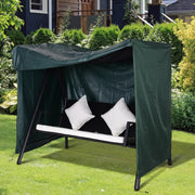 Copertura protettiva per altalena da giardino in poliestere, verde scuro, 177x114x152 cm