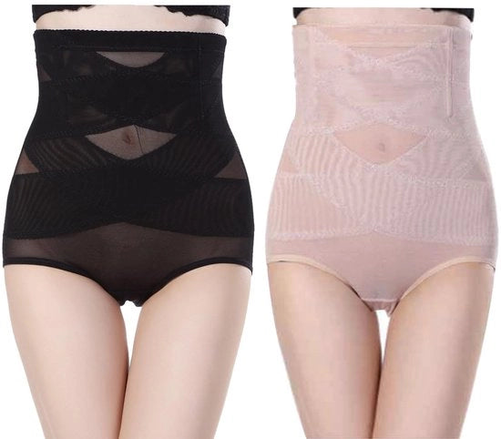 Abbigliamento per il corpo - 2 pezzi - Alta cintura - Bodyshaper confortevole - Indumenti slancianti - Tessuto respirante - Shapewear