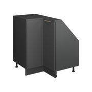 Mobile cucina angolare per sottotetto R-Line Antracite-oro/Antracite 75.6 cm con 1 porta Vicco
