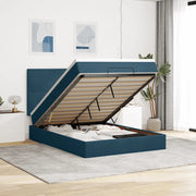 Struttura Letto Pouf con Materassi 140x190 cm in Velluto 3314250