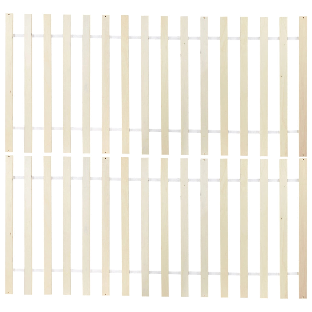 Letto in legno di pino bianco matrimoniale 140 cm 6 testiera a doghe minimalista
