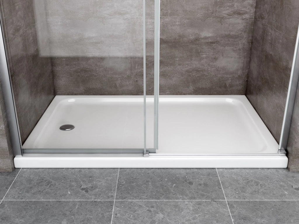 Porta doccia vetro 8 mm per installazione in nicchia Altezza 190 cm installazione reversibile cm 190 (regolabile 188-190,5)