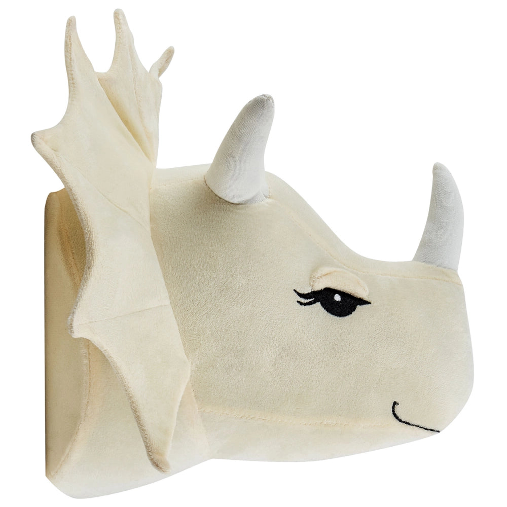 Giocattolo appeso dinosauro in cotone beige per la decorazione della stanza dei bambini in peluche