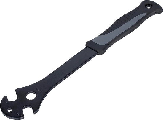 Chiave per pedali della bicicletta, chiave a stella 15 mm e manico extra lungo, chiave per pedali della bicicletta con manico in gomma morbido, attrezzi per pedali per la montaggio dei pedali della bicicletta