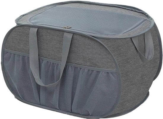 Wastino portatile 37 * 37 * 60cm pieghevole con maniglia - contenitore pieghevole per bambini, campeggio e viaggi (con coperchio)