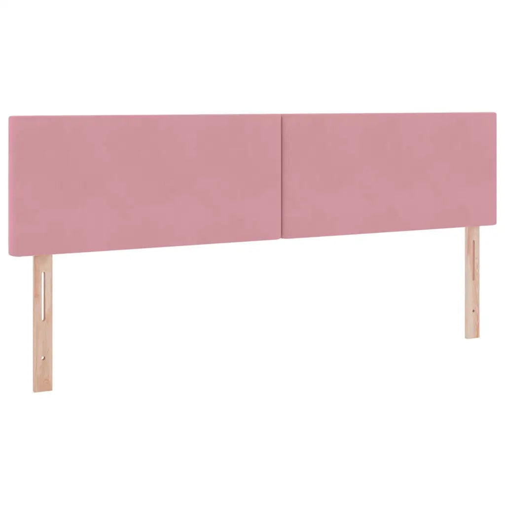 Letto con Contenitore con materasso Rosa 180 x 200 cm Velluto
