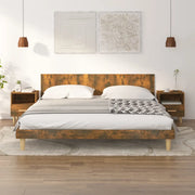 Comodini 2 pz Rovere Fumo 40x35x47 cm 817298