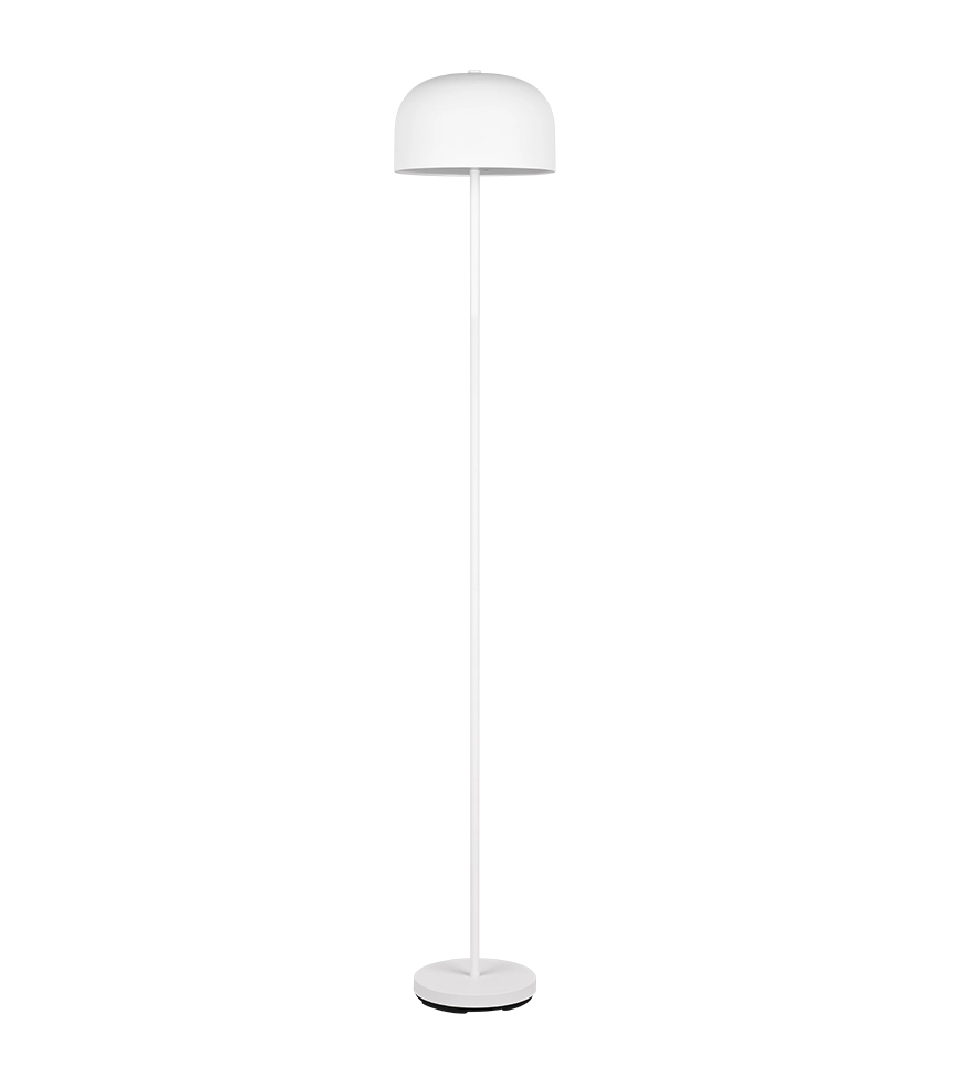Piantana LED ricaricabile, metallo, bianco, H 147 cm, Jeff