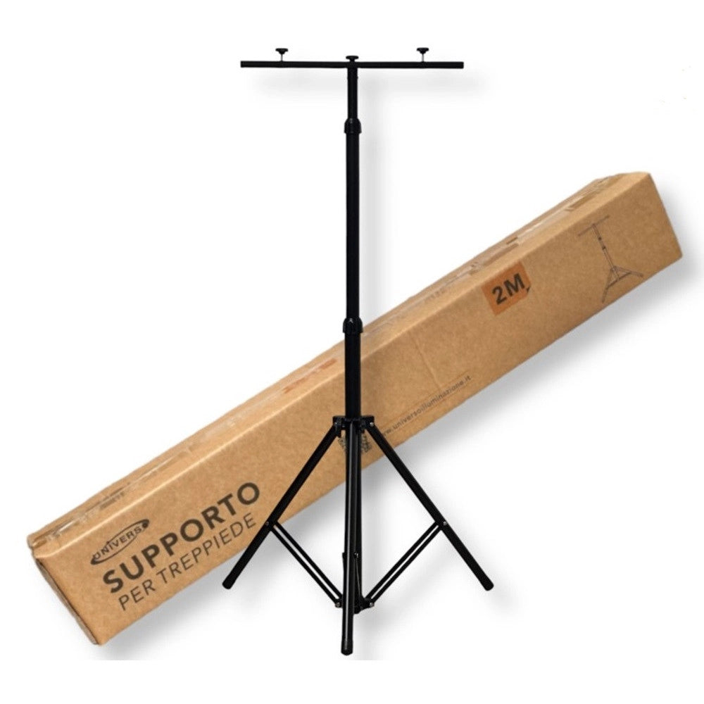 Trade Shop - Supporto Treppiede Staffa Per Fari Proiettori Led Altezza Regolabile Fino A 2 Mt Bc-n2m -