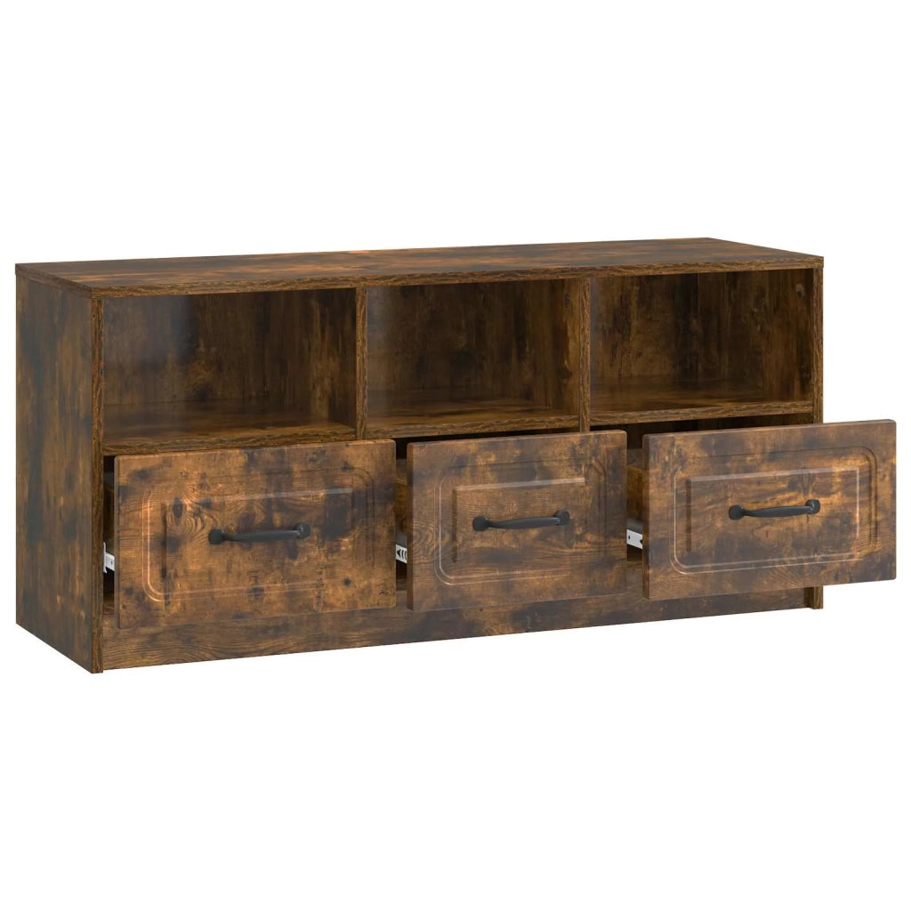 Mobile TV Rovere Fumo 102 x 34,5 x 47 cm Legno ingegnerizzato