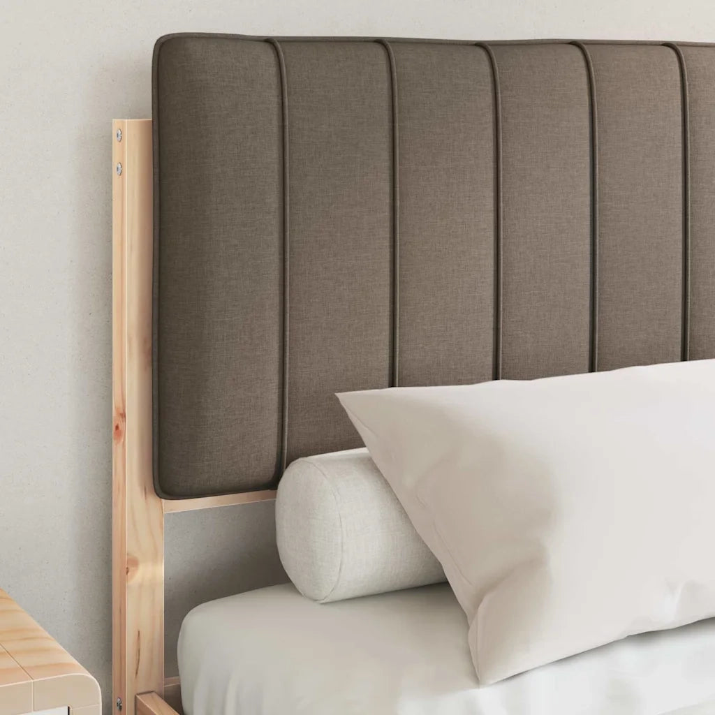 Letto con Testiera Rivestita Talpa 135 x 190 cm 878062