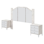 Genzone, Testiera Letto, 248x33 cm Bianco