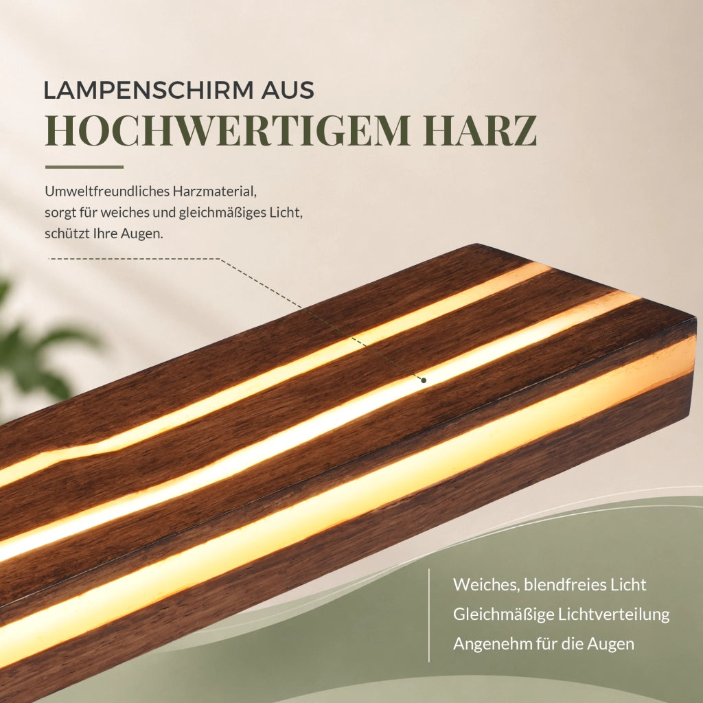 ZMH Lampada da Parete LED Legno 50cm Moderna 3000K 8W per Soggiorno Interni