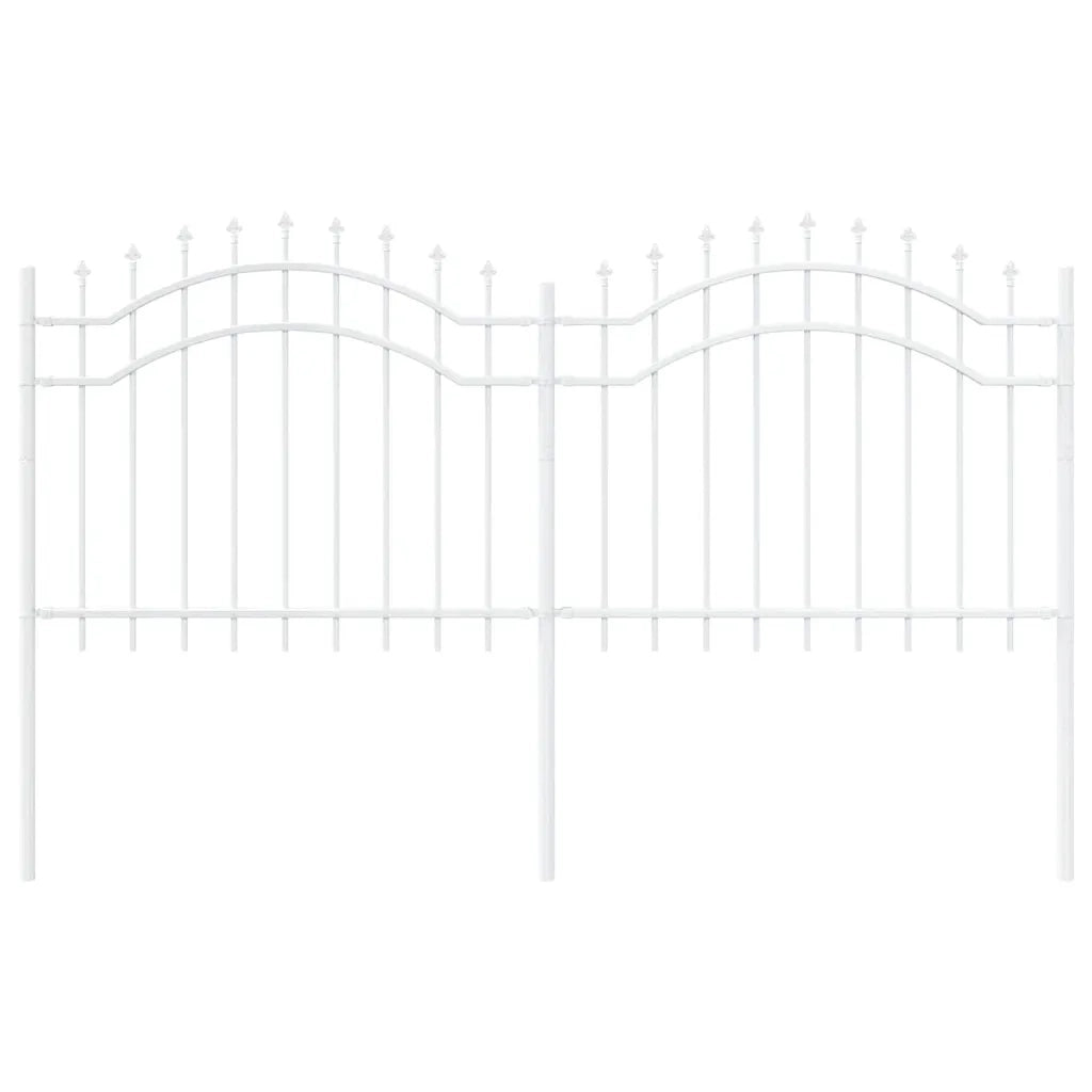 vidaXL Recinzione per Giardino Bianco 140 cm