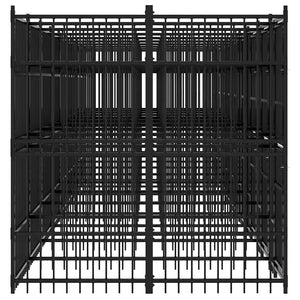 Gabbia per Cani da Esterno in Acciaio 16,59 mÂ²
