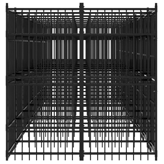 Gabbia per Cani da Esterno in Acciaio 16,59 mÂ²