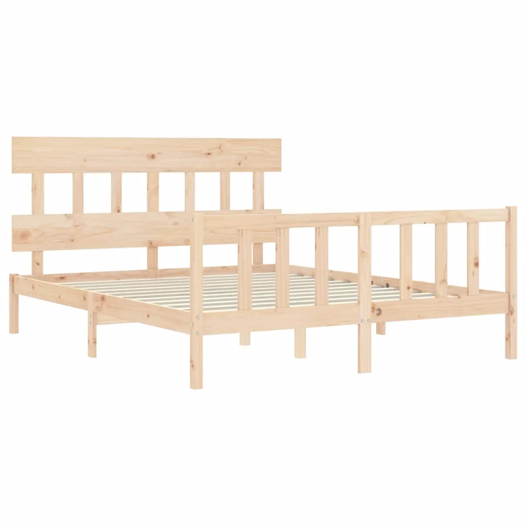 Giroletto senza Materasso 160x200 cm in Legno Massello di Pino 3193346