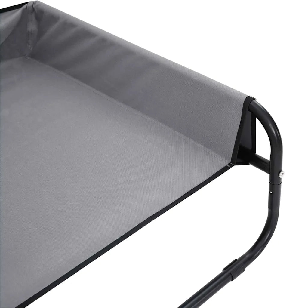 Letto per Cani Grigio chiaro 75 x 75 x 30 cm Acciaio CFW1426723