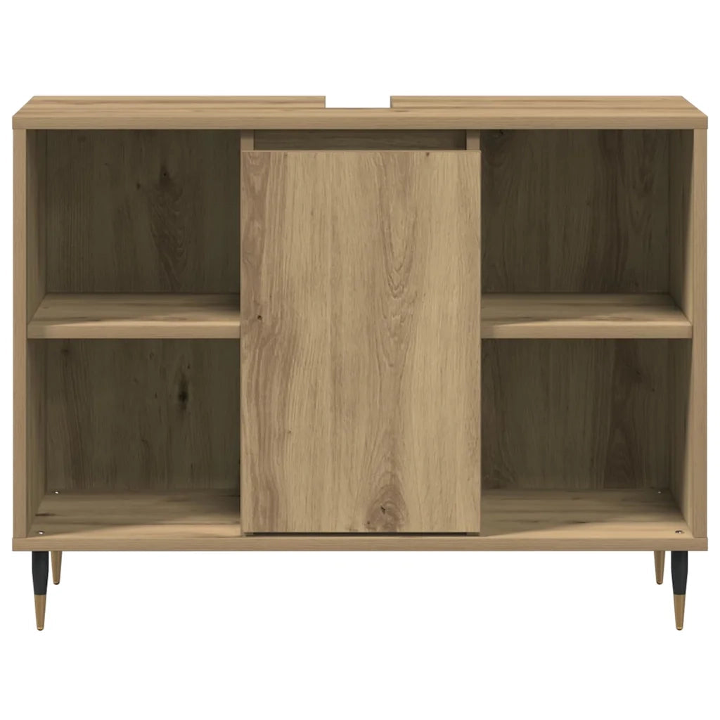 Mobile da Bagno con porta Rovere artigianale 80 x 33 x 60 cm 873893