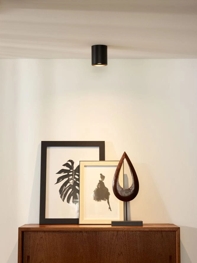 Spot soffitto Lucide BODI nero alluminio GU10 50W