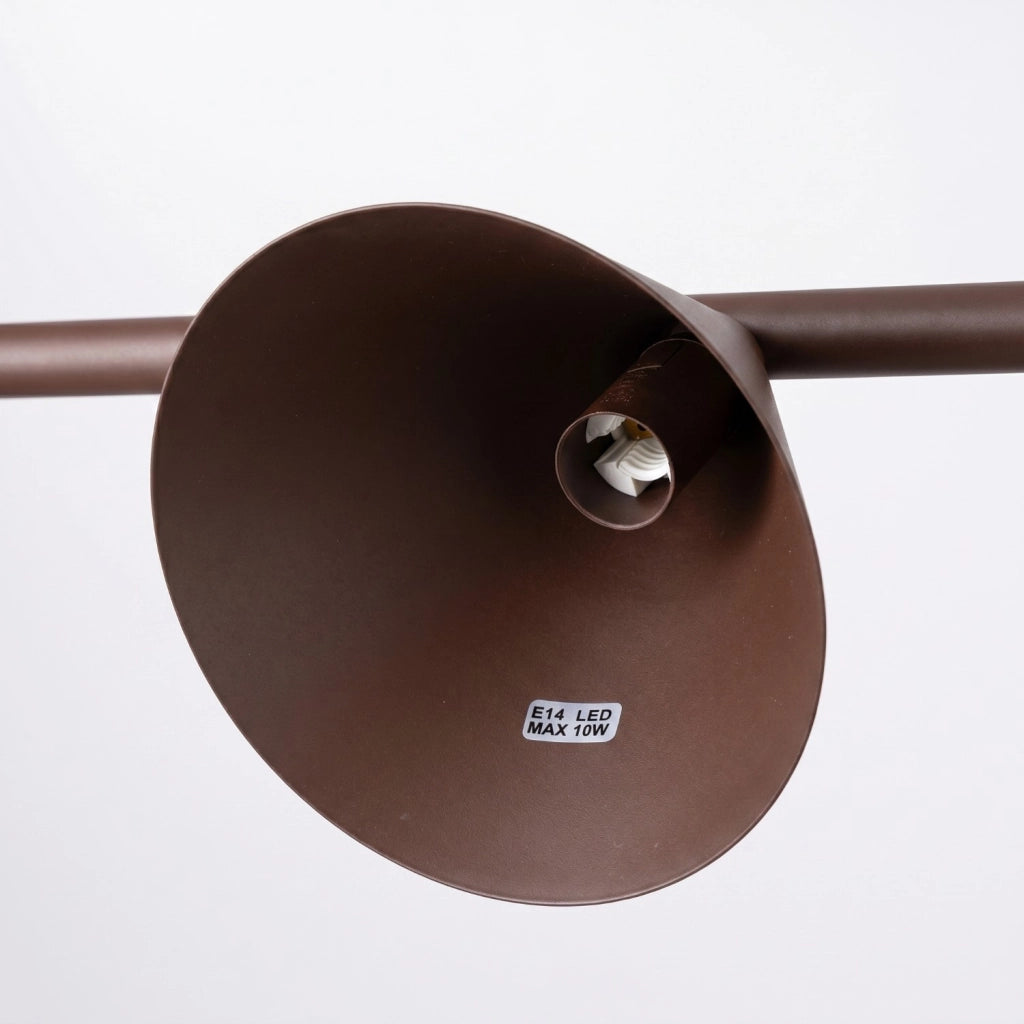 Lampadario NOX 4L marrone