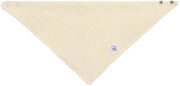 Bambino Mousseline GOTS Certificato Triangolare Cuscino di Cotone con Chiusura a Bottone a Doppia Faccia/Bandana Vaniglia