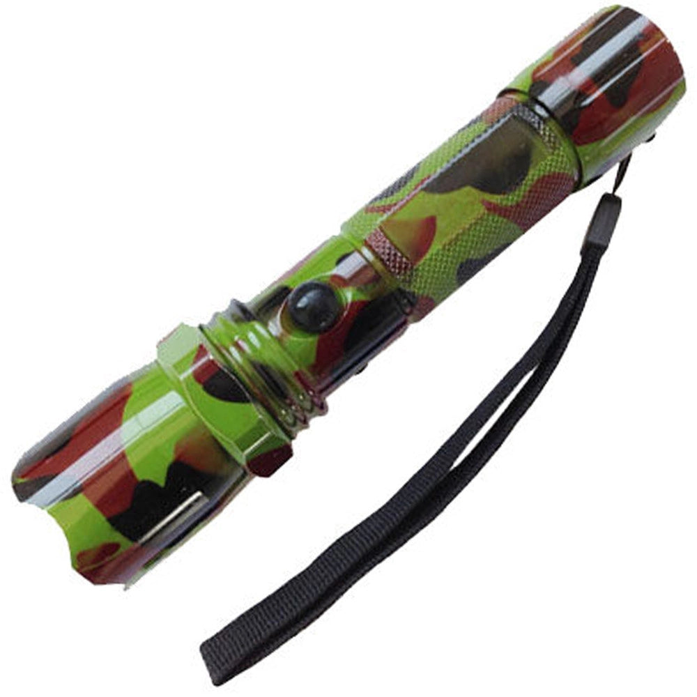 Trade Shop - Torcia Led A Luce Bianca Solida Lumens Militare Ricaricabile Caricatore Auto -