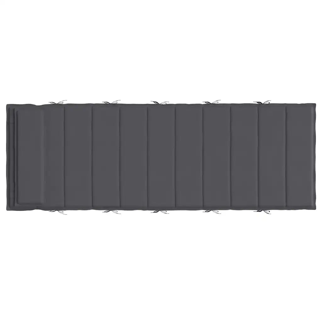 Cuscino per sedie | Cuscino per Lettino Antracite 180x60x4 cm in Tessuto Oxford