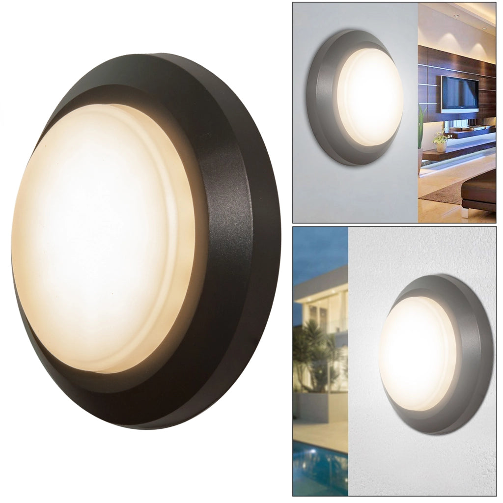 Plafoniera LED 3W segnapassi tondo IP65 luce parete balcone terrazzo giardino viale 230V basso consumo 4000K