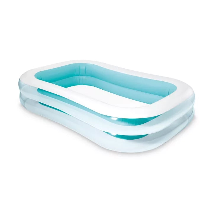 PISCINA GONFIABILE RETTANGOLARE FAMILY  +6 ANNI  cm.262x175X56h.  peso kg.5,30 (56483)    INTEX