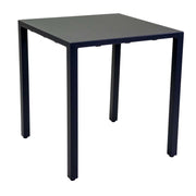 Tavolo alluminio regolabile Alma antracite quadro cm 70x70h75