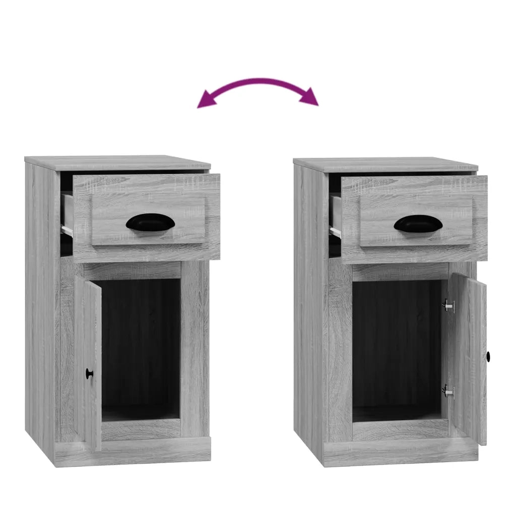 Mobiletto Cassetto Grigio Sonoma 40x50x75 cm Legno Multistrato 816486