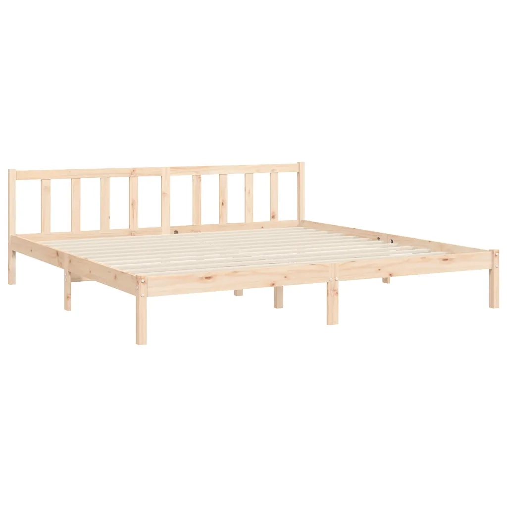 Giroletto con Testiera-Struttura Letto con testiera 180x200 cm in Legno Massello