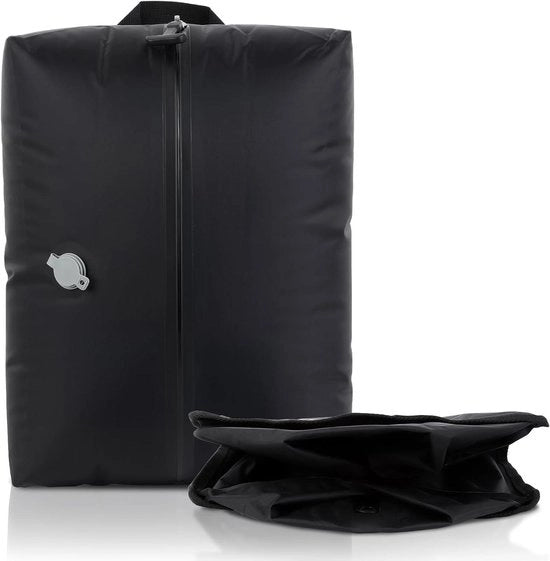 Set di contenitori di compressione a vuoto premium per viaggi d'affari - 5 pezzi - contenitori a vuoto con chiusura a scomparsa e privacy - contenitori non trasparenti - massima risparmio di spazio per la valigia