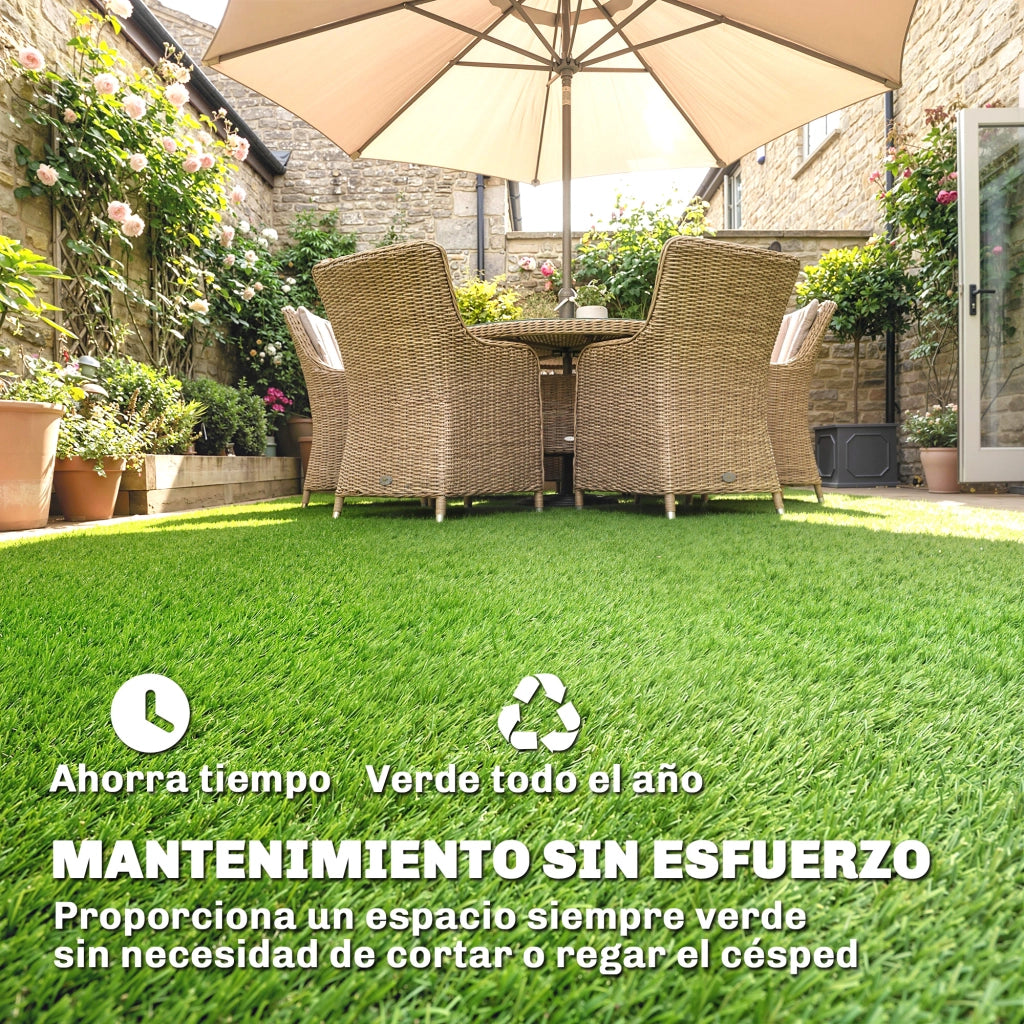 Tappeto Erba Sintetica per Giardino ¨C zephmum ¨C Verde 10mm 1x4m
