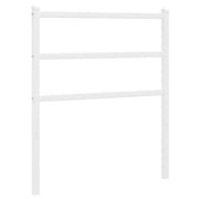 Testiera | Testata di Ricambio in Metallo Bianco 80 cm