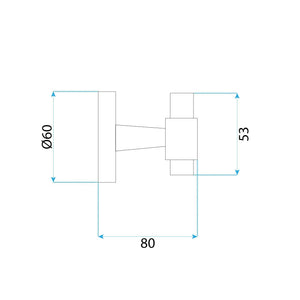 Appendiabiti Da Bagno 16101 Aristo Brushed Gold