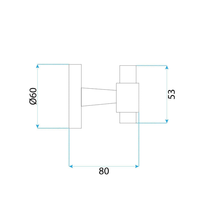 Appendiabiti Da Bagno 16101 Aristo Brushed Gold