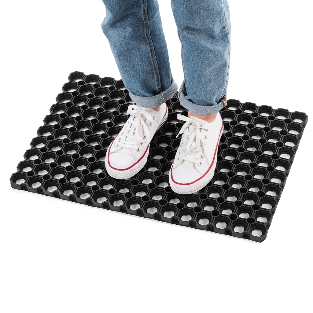 Zerbino d'ingresso KADAX, tappetino universale per scarpe, 40x60 cm, in gomma