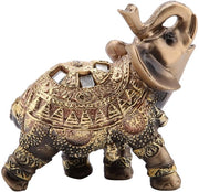 Scultura Feng Shui in Oro - Standalone - Arte - Decorazione per Ufficio e Casa - Dimensioni 11,5 x 6 x 11,5 cm - Nuovo in Cera - Decorazione Scultorea