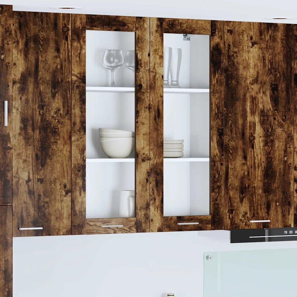 Armadio pensile Rovere fumé 80 x 31 x 100 cm Legno multistrato