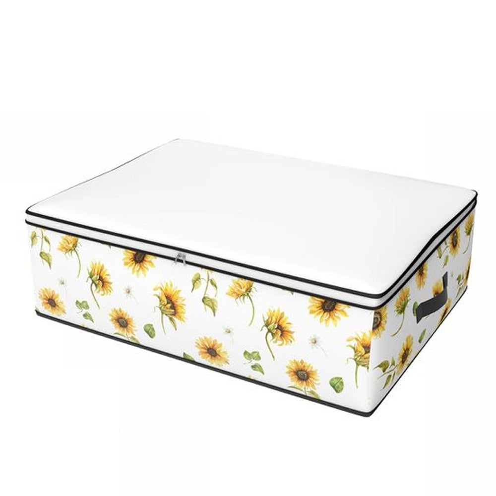Trade Shop - Box Scatola Salvaspazio Armadio Contenitore Porta Oggetti Organizer 80x45x15 Cm -