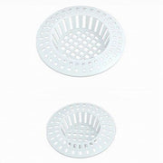 Trade Shop - Set 2pz Filtro A Rete Raccogli Rifiuti Scarico Per Lavello Da 6/7cm Bianco 87629 -