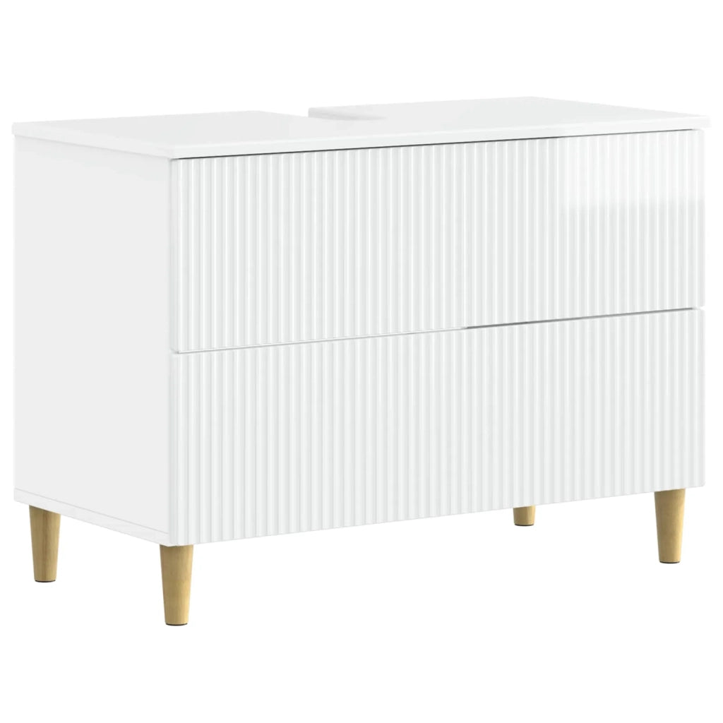 Set di armadietti da bagno in 3 pezzi ARNHEM Bianco Lucido 3417769