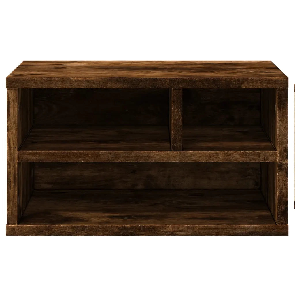 Supporto Stampante Rovere Fumo 40x32x22,5 cm Legno Multistrato