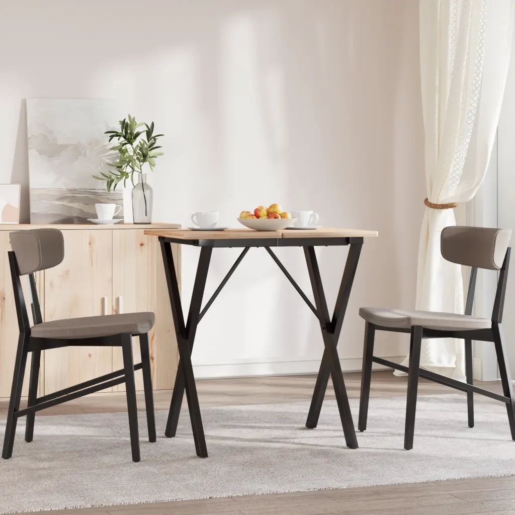 Telaio Gambe a X per Tavolo da Pranzo 40x40x73 cm in Acciaio 357904