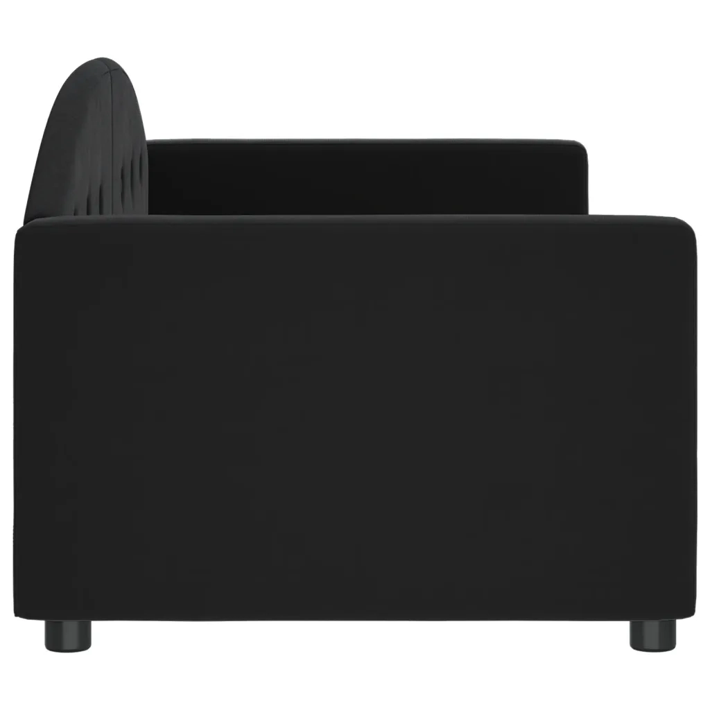 Letto da Giorno Nero 80x200 cm in Velluto 354133