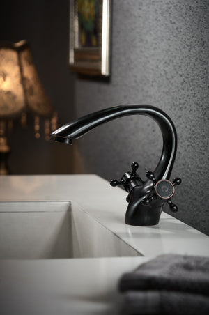 Rubinetto Da Lavabo Rea Retro Old Black