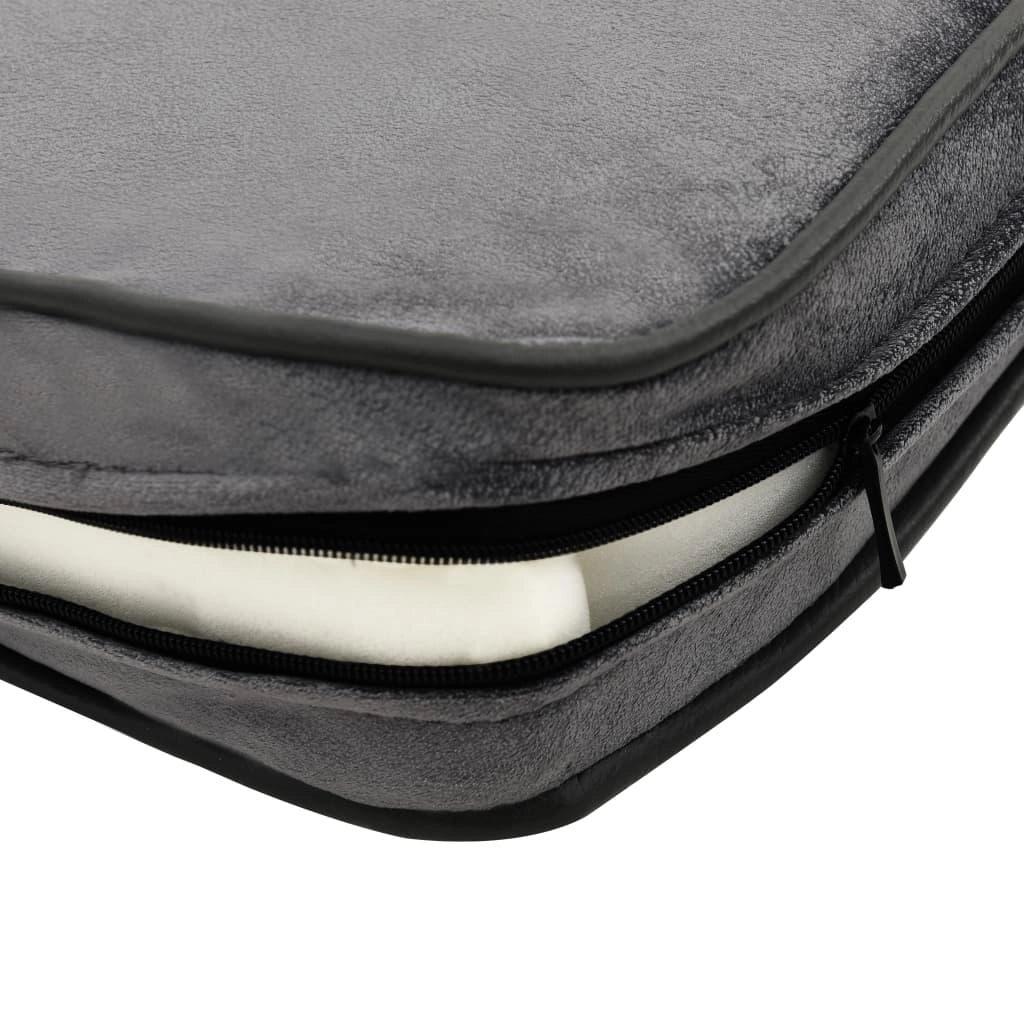 Divano per cani 81 cm in peluche e sintetico grigio 02_0000157